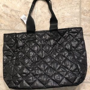 Saks Fifth Avenue Quilted Black Tote